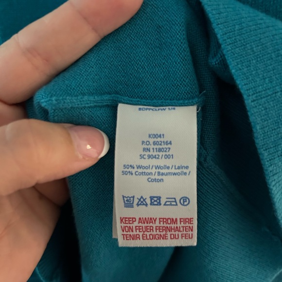 Boden-{Size 6}-Blue Ruffle Sweater - Picture 3 of 5